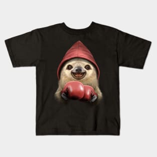 SLOTH BOXER Kids T-Shirt